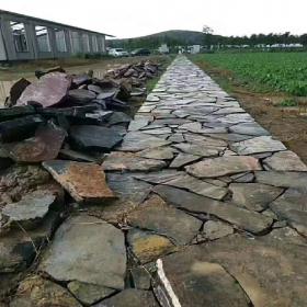 磬石草坪铺路